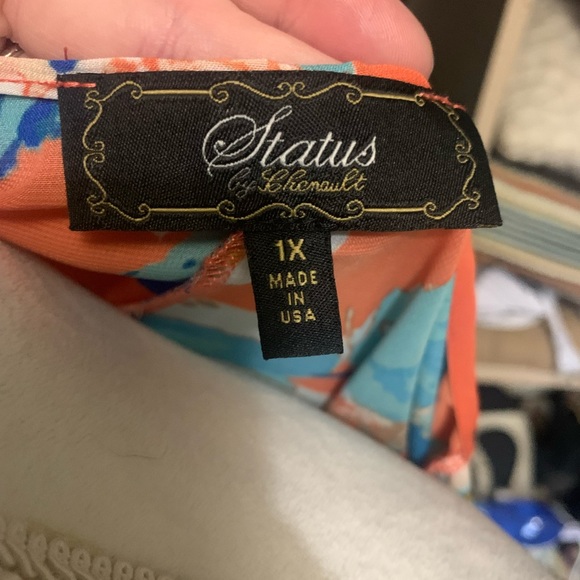 Status by Chenault Peach Floral Kimono - Picture 5 of 7